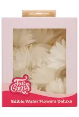 FunCakes FunCakes Eetbare Papieren Bloemen Deluxe Aster Wit Medium pk/14