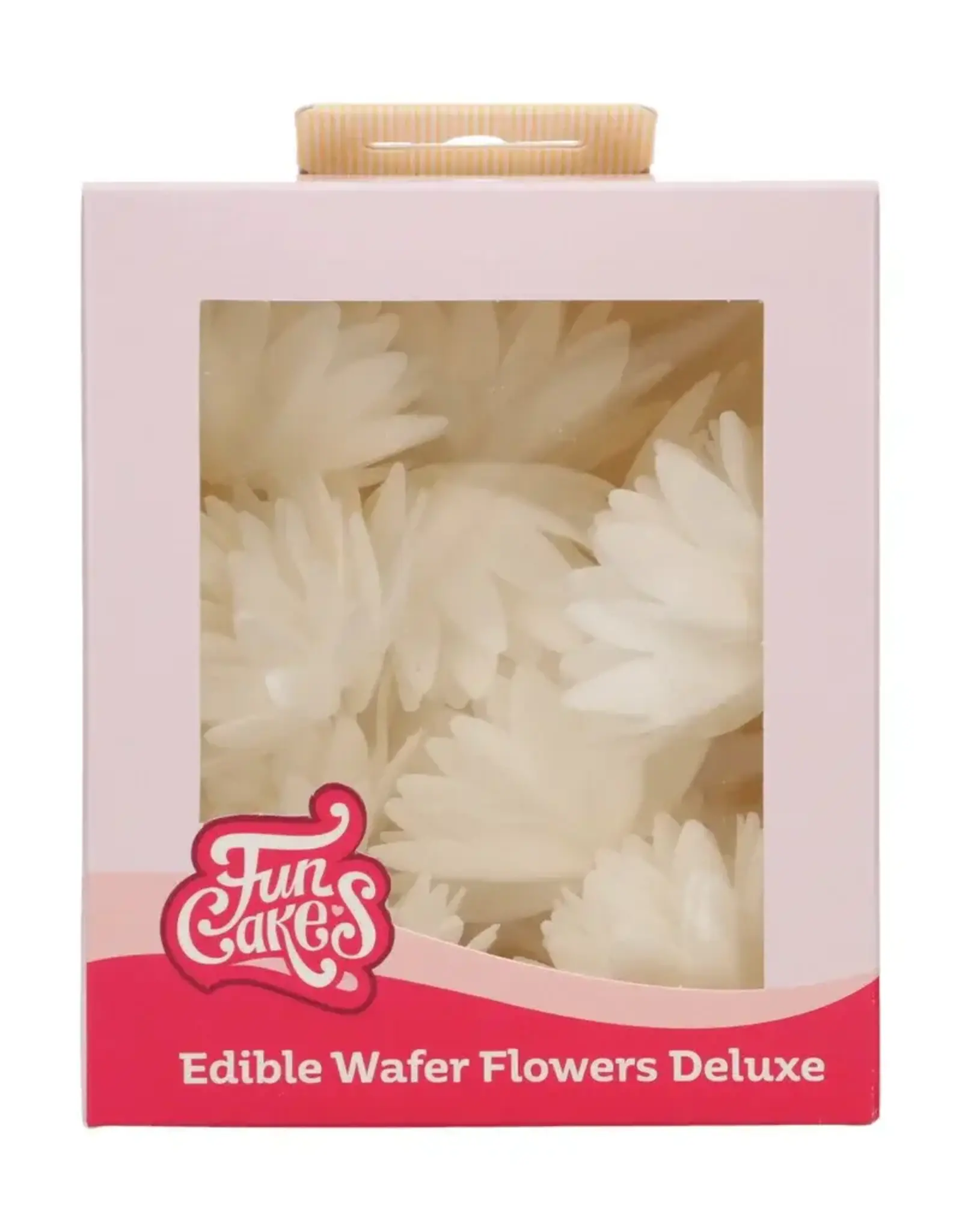 FunCakes FunCakes Eetbare Papieren Bloemen Deluxe Aster Wit Medium pk/14