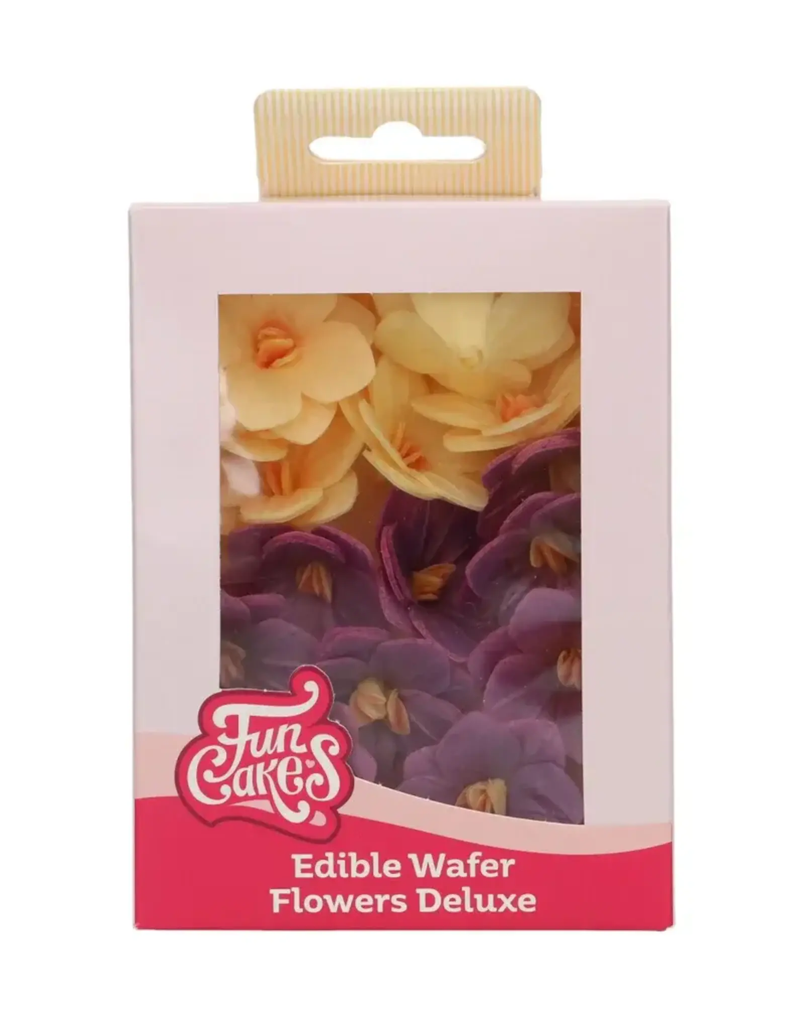 FunCakes FunCakes Eetbare Papieren Bloemen Deluxe Hortensia Paars/Geel Klein pk/18