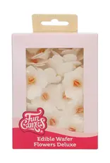 FunCakes FunCakes Eetbare Papieren Bloemen Deluxe Hortensia Wit Klein pk/18