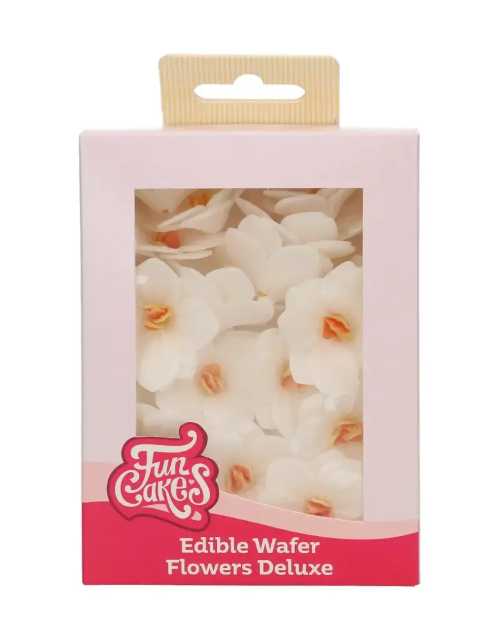 FunCakes FunCakes Eetbare Papieren Bloemen Deluxe Hortensia Wit Klein pk/18