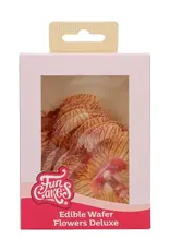 FunCakes FunCakes Eetbare Papieren Bloemen Deluxe Orchidee Goudbruin Medium pk/10