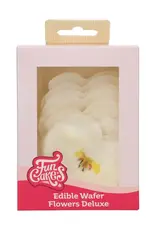 FunCakes FunCakes Eetbare Papieren Bloemen Deluxe Orchidee Wit Medium pk/10