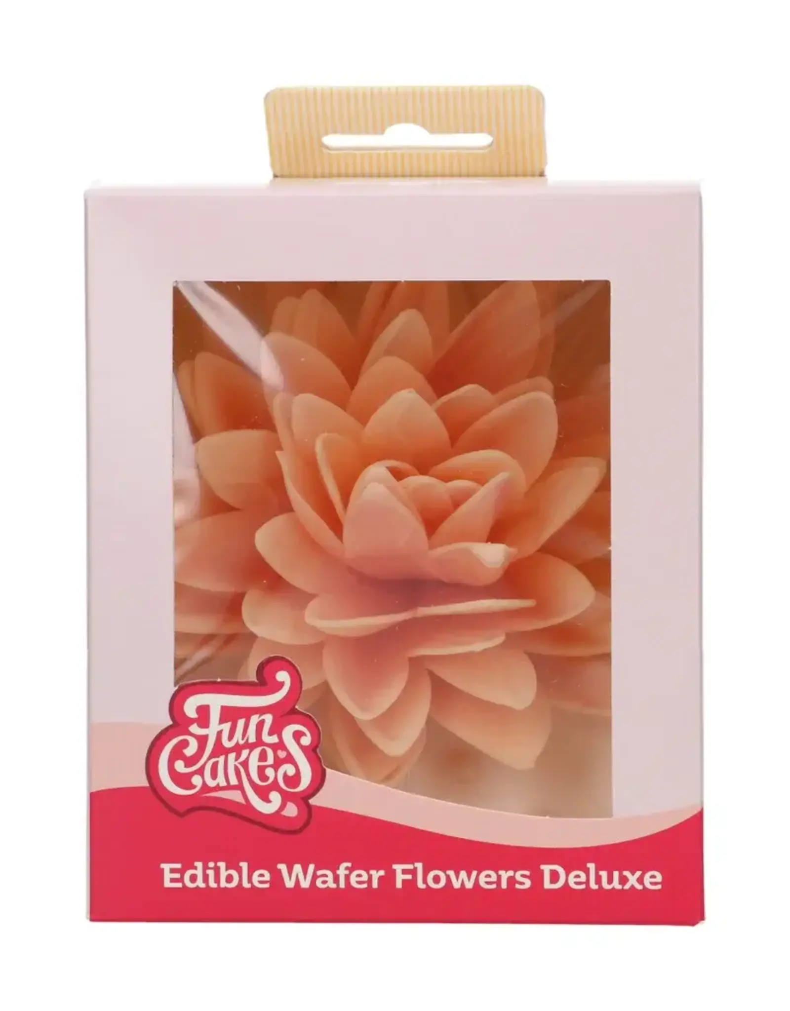 FunCakes FunCakes Eetbare Papieren Bloemen Deluxe Pioenroos Oranje Groot pk/1