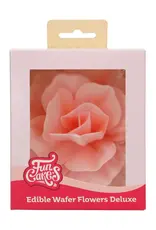 FunCakes FunCakes Eetbare Papieren Bloemen Deluxe Rose Pastella Roze Groot pk/1
