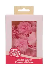 FunCakes FunCakes Eetbare Papieren Bloemen Deluxe Rose Rosalia Roze Medium pk/15