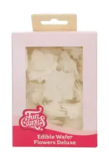 FunCakes FunCakes Eetbare Papieren Bloemen Deluxe Rose Rosalia Wit Medium pk/15