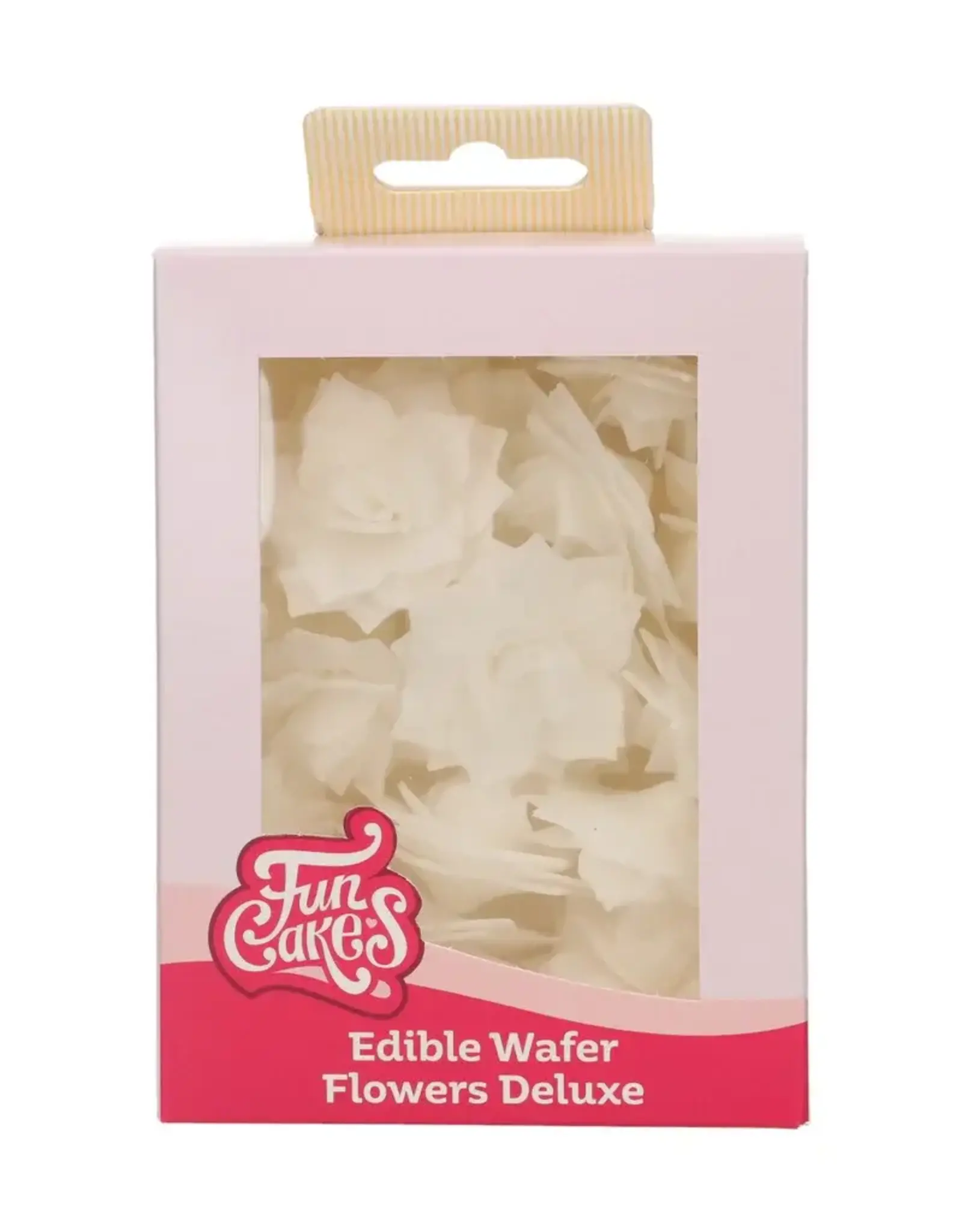 FunCakes FunCakes Eetbare Papieren Bloemen Deluxe Rose Rosalia Wit Medium pk/15