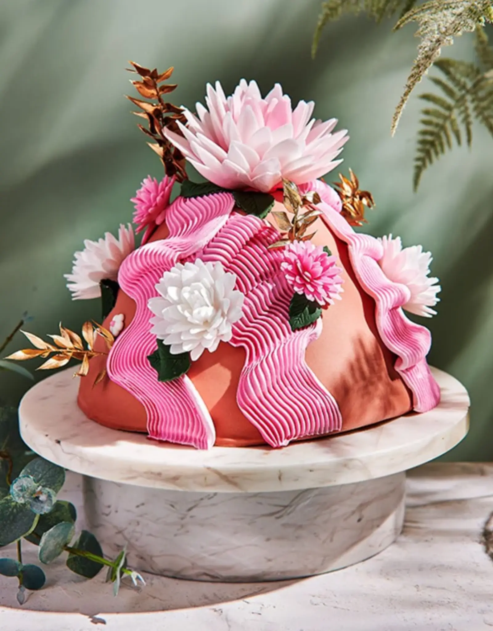 FunCakes FunCakes Eetbare Papieren Bloemen Deluxe Lotus Wit Medium pk/10