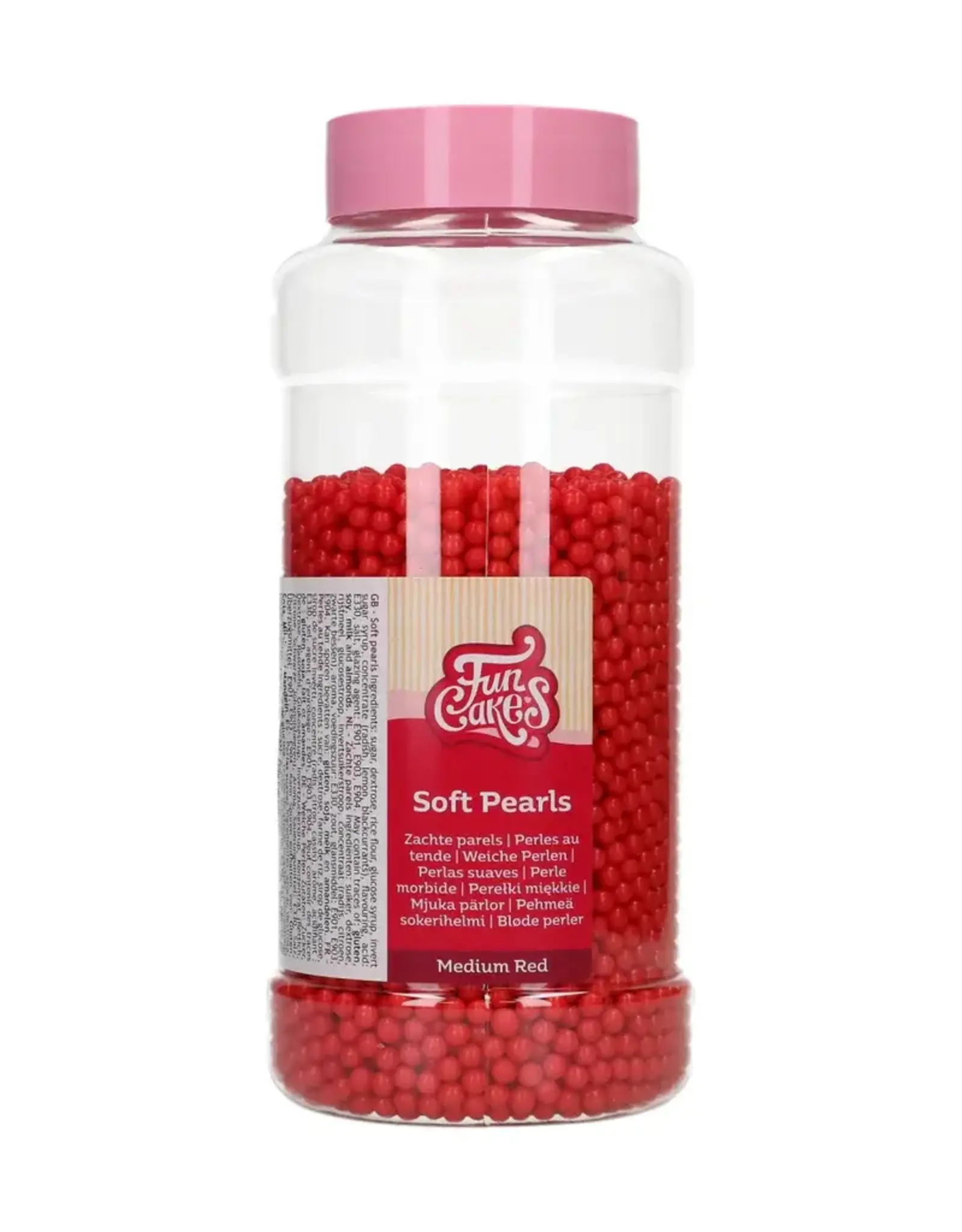 FunCakes FunCakes Soft Pearls 5mm Red 500g