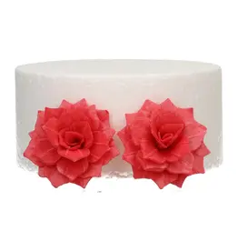 FunCakes Eetbare Papieren Bloemen  Rose Rosalia Rood Medium pk/15