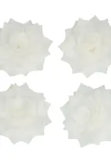 FunCakes FunCakes Eetbare Papieren Bloemen Deluxe Rose Rosalia Wit Medium pk/15