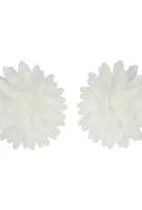 FunCakes FunCakes Eetbare Papieren Bloemen Deluxe Pompom/Margriet Wit Medium pk/12