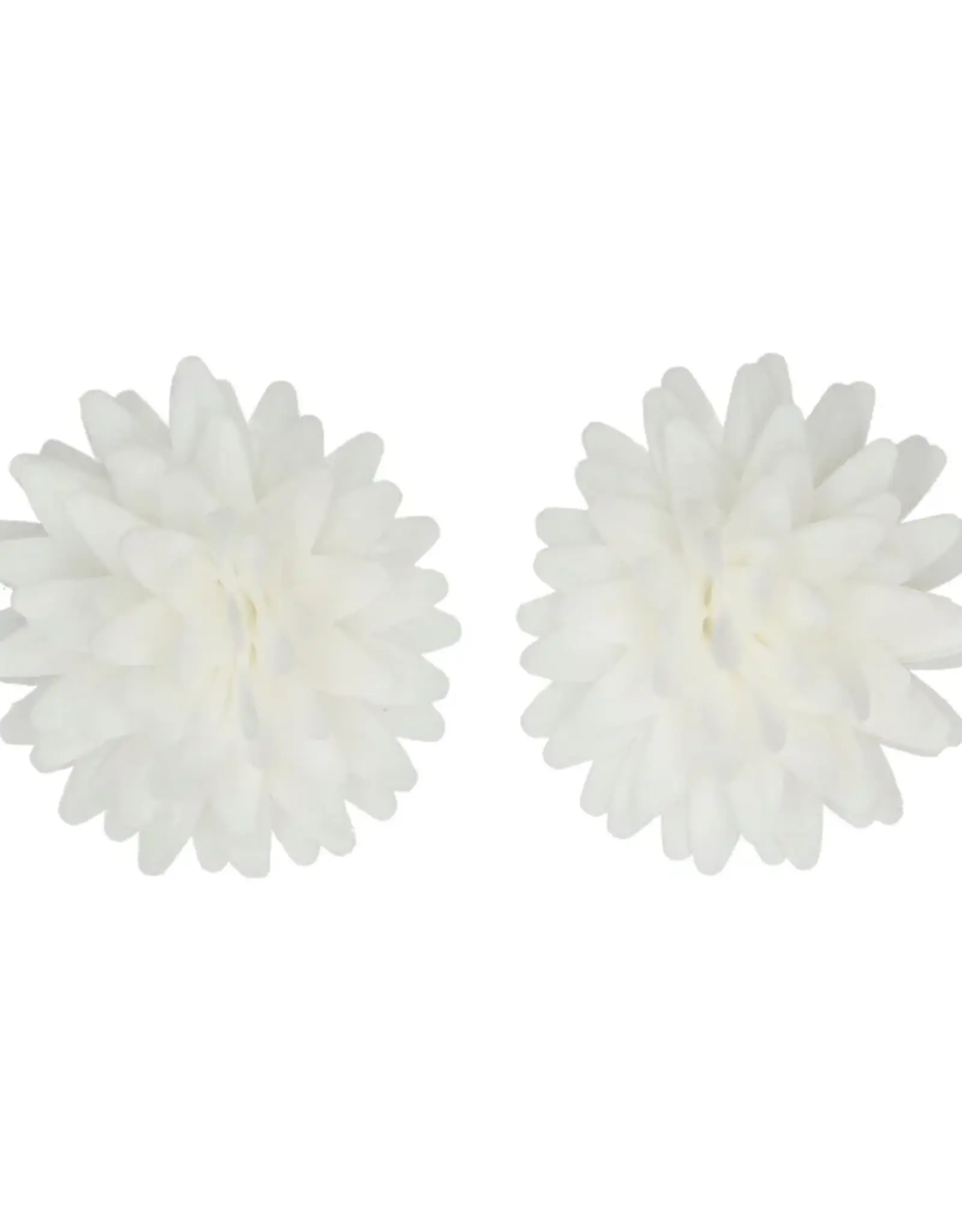 FunCakes FunCakes Eetbare Papieren Bloemen Deluxe Pompom/Margriet Wit Medium pk/12