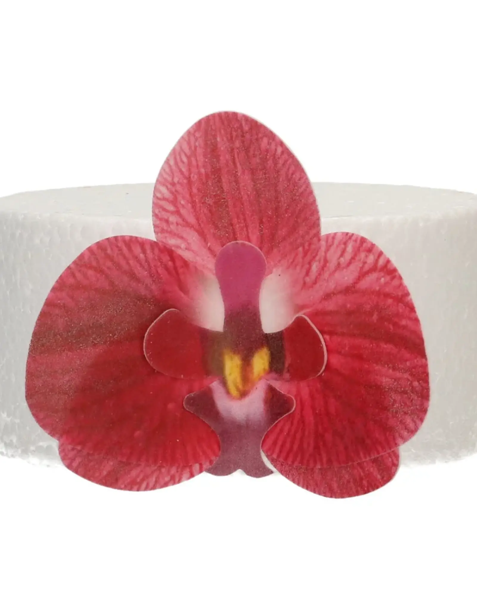 FunCakes FunCakes Eetbare Papieren Bloemen Deluxe Orchidee Rood Medium pk/10