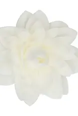 FunCakes FunCakes Eetbare Papieren Bloemen Deluxe Dahlia Wit Groot pk/1