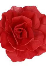 FunCakes FunCakes Eetbare Papieren Bloemen Deluxe Rose Pastella Rood Groot pk/1