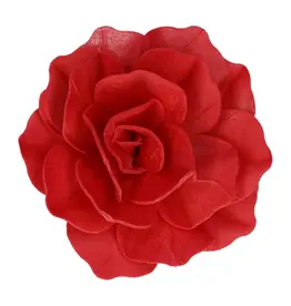 FunCakes Eetbare Papieren Bloemen Rose Pastella Rood Groot pk/1