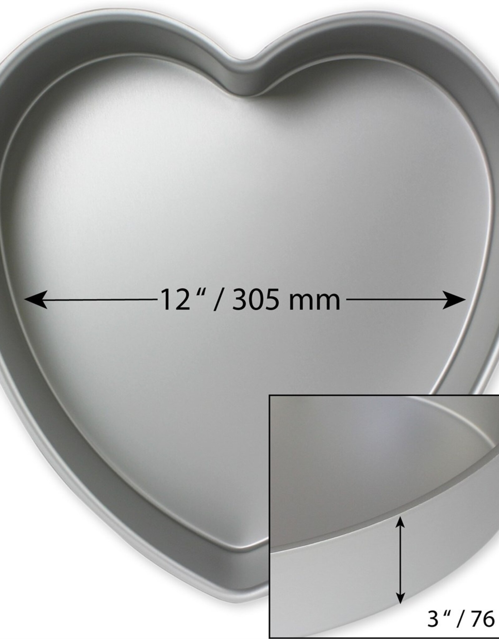 PME PME Deep Heart Cake Pan 30 x 7,5cm