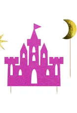 PartyDeco PartyDeco Cake Toppers Prinsessenkasteel Set/4