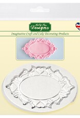 Katy Sue Designs Katy Sue Mould Decorative Plaque Oval Hearts
