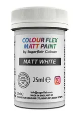 Sugarflair Sugarflair Eetbare Matte Verf  Wit 25 ml