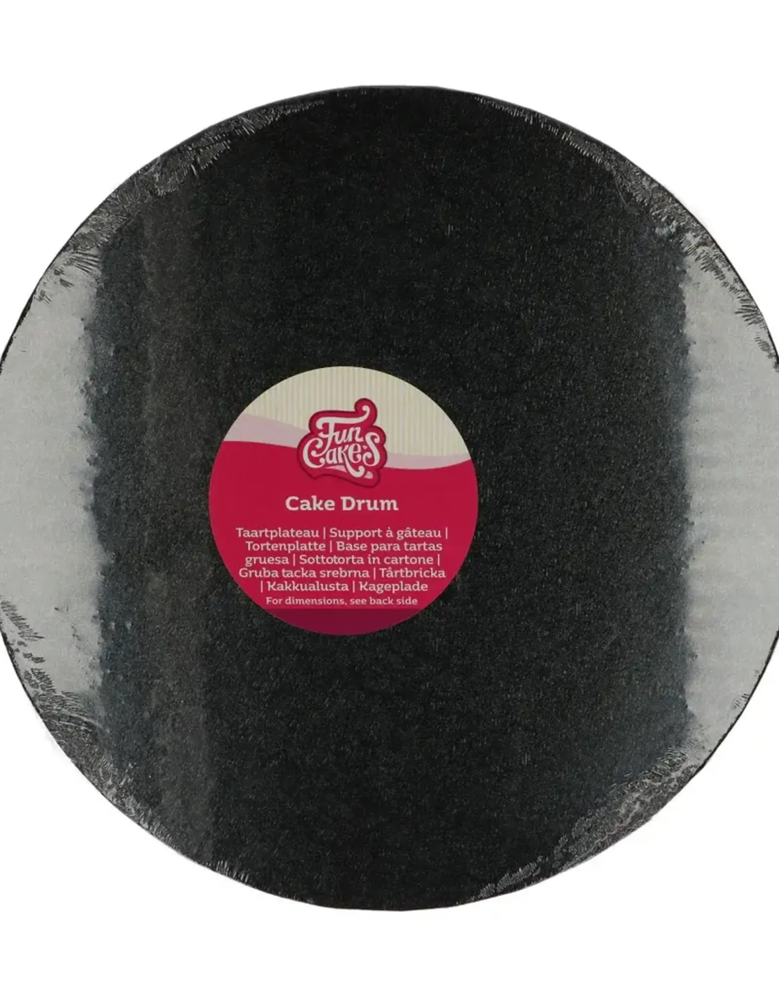 FunCakes Cake Drum Rond Ø 30 cm Zwart