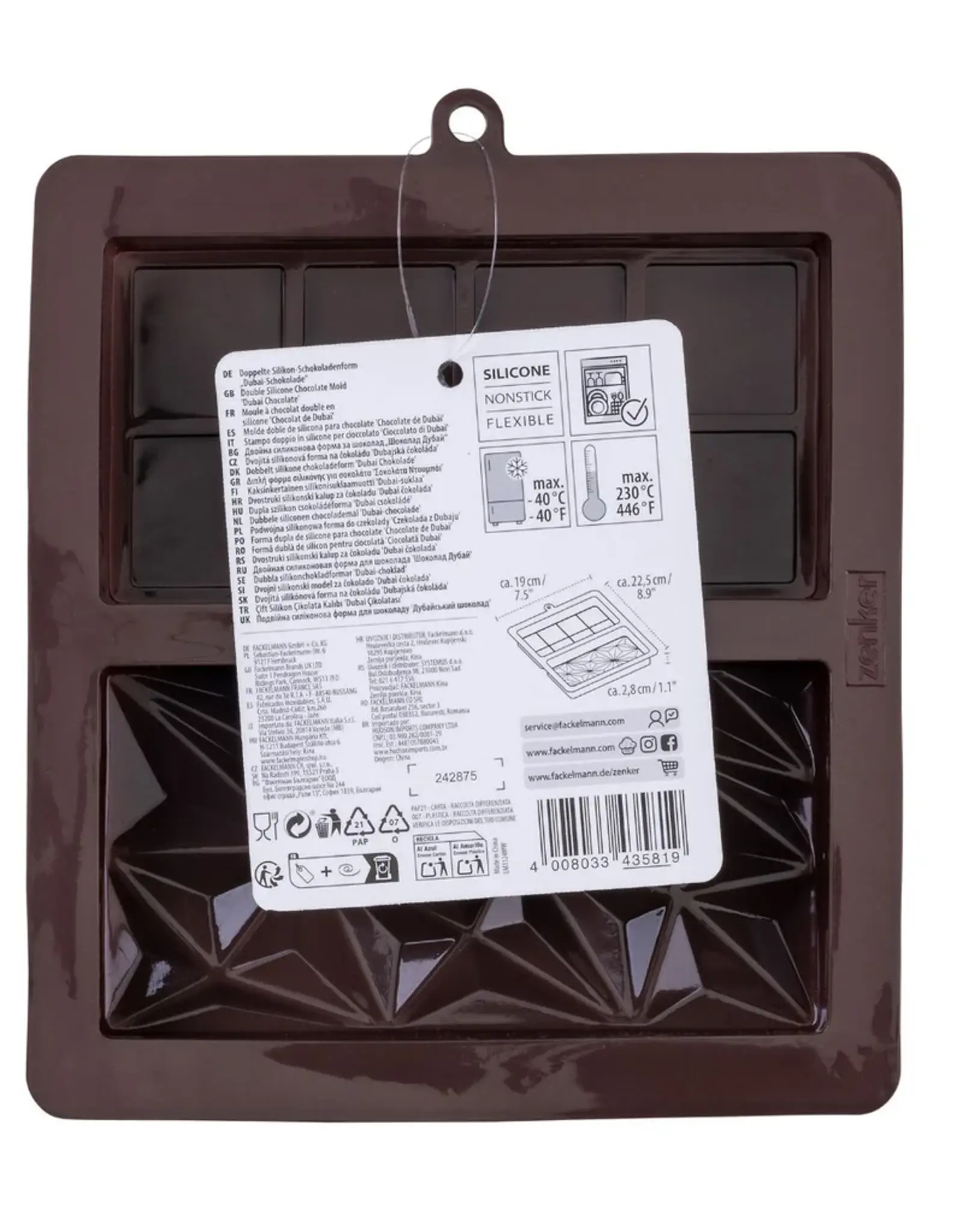 Zenker Zenker Siliconen Mal - Dubai Chocolate Bar