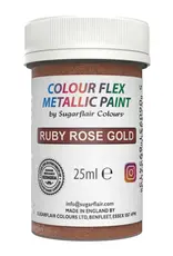 Sugarflair Sugarflair Eetbare Metallic Verf  Robijnrood Goud 25ml