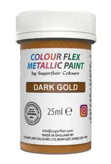 Sugarflair Sugarflair Eetbare Metallic Verf  Donker Goud 25ml