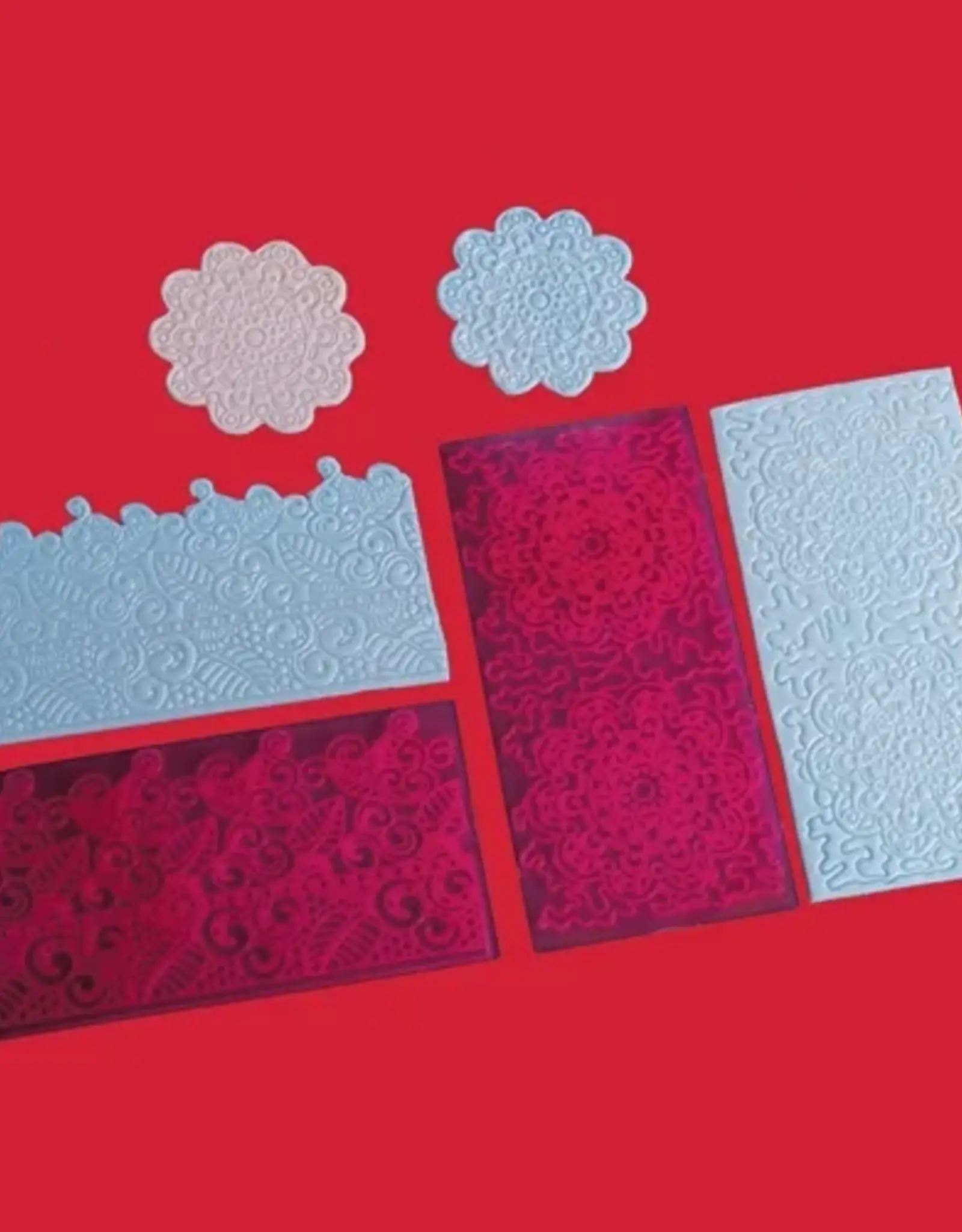 FMM FMM Impression Mats Set 4 Filigree Lace