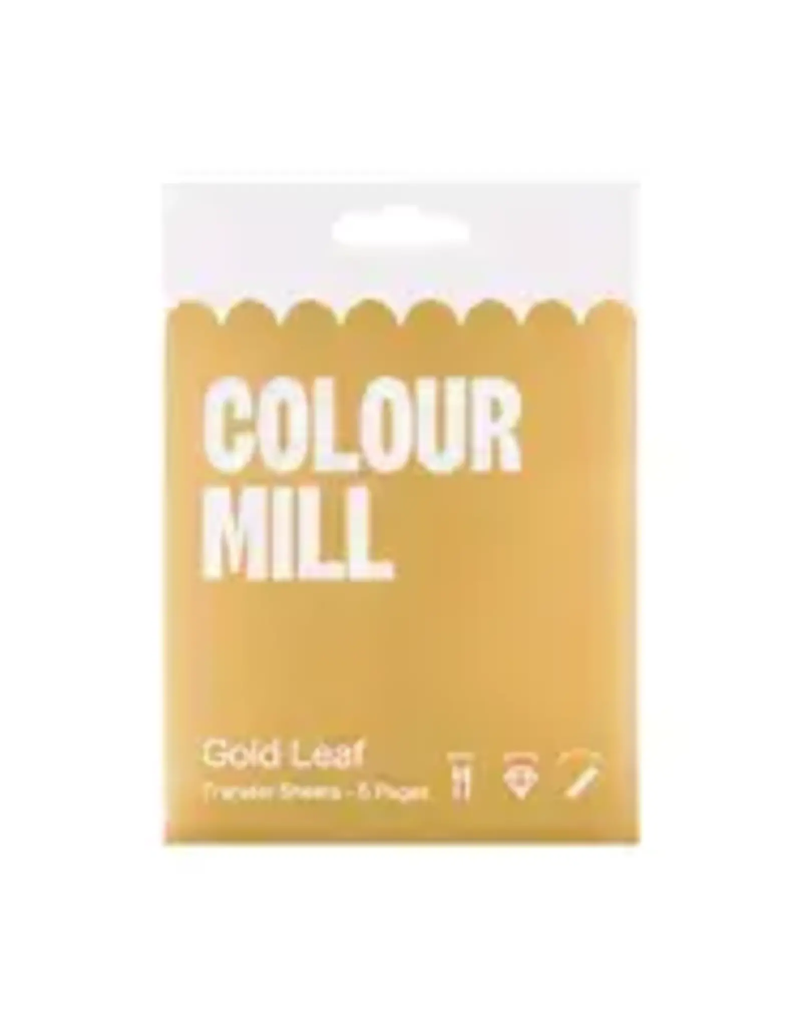 Sugarflair Colour Mill Edible Gold Leaf Transfer 23kt - 8cm pk/5