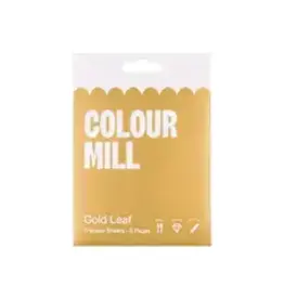 Sugarflair Colour Mill Edible Gold Leaf Transfer 23kt - 8cm pk/5