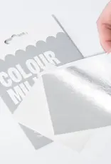 Sugarflair Colour Mill Edible Silver Leaf Transfer - 8cm pk/5
