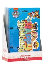 Dekora Dekora Paw Patrol Happy Birthday Cake Topper 17 x 15 cm