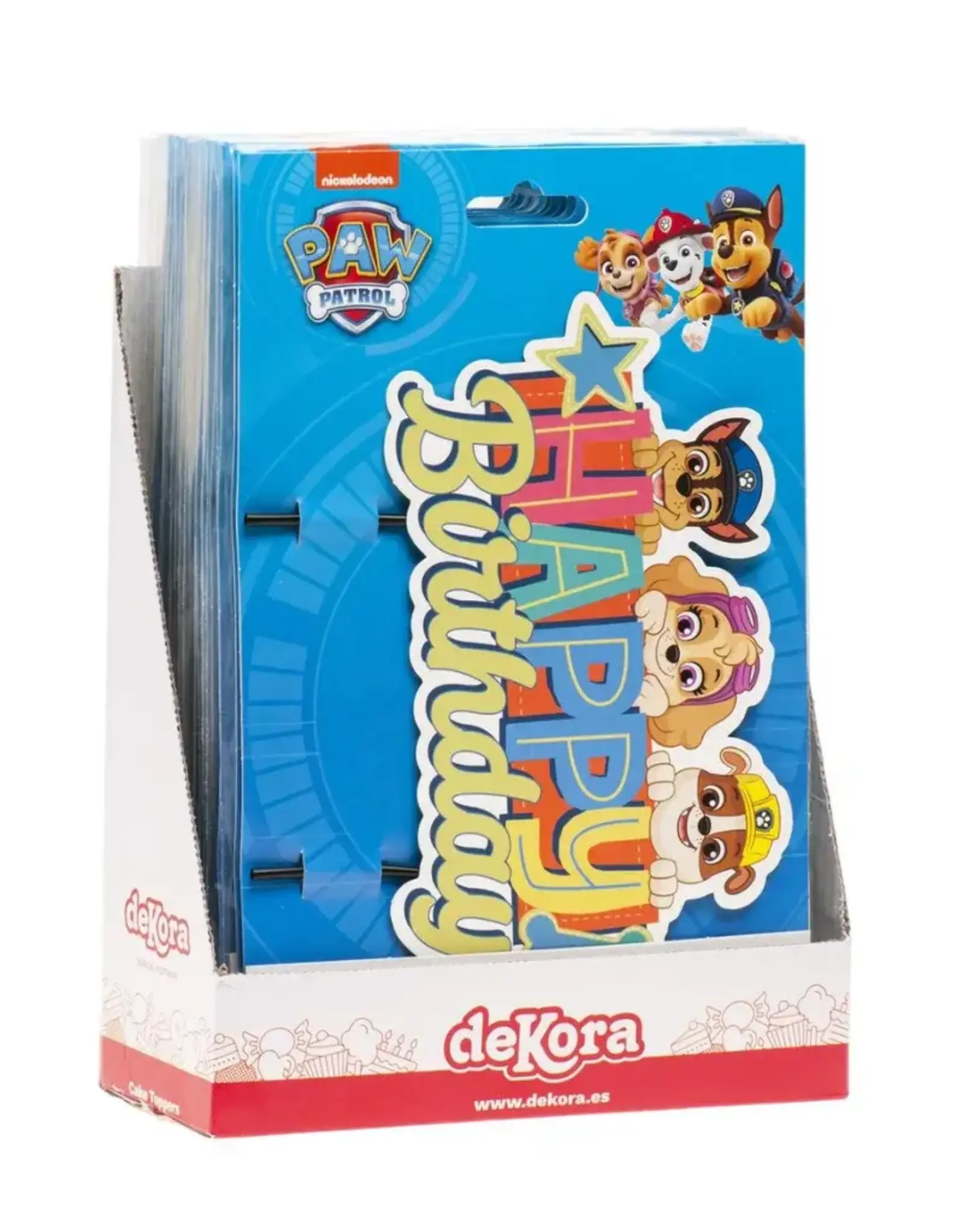 Dekora Dekora Paw Patrol Happy Birthday Cake Topper 17 x 15 cm