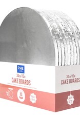 PME PME Cake Drum Rond Zilver (12" / 30cm) Set/10 stuks