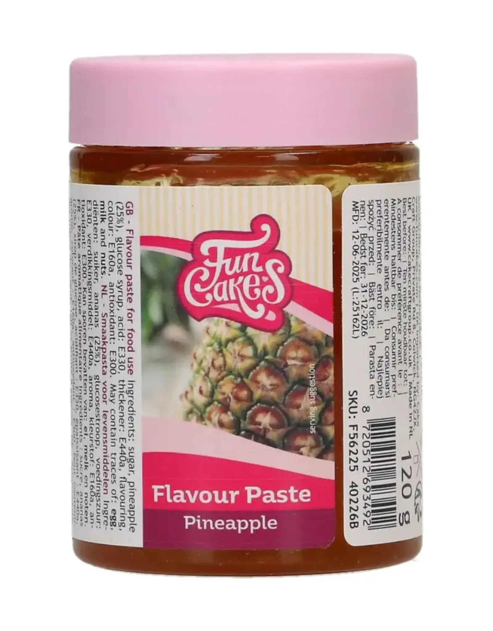 FunCakes FunCakes Smaakpasta Ananas 120 g