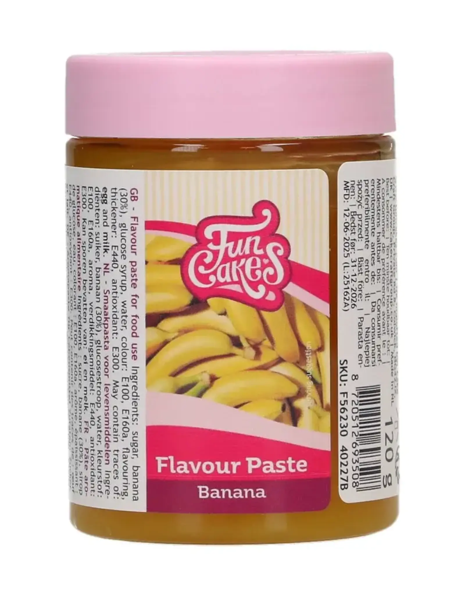 FunCakes FunCakes Smaakpasta Banaan 120 g