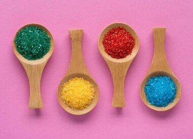 Gekleurde Suikers en Glitter Suiker