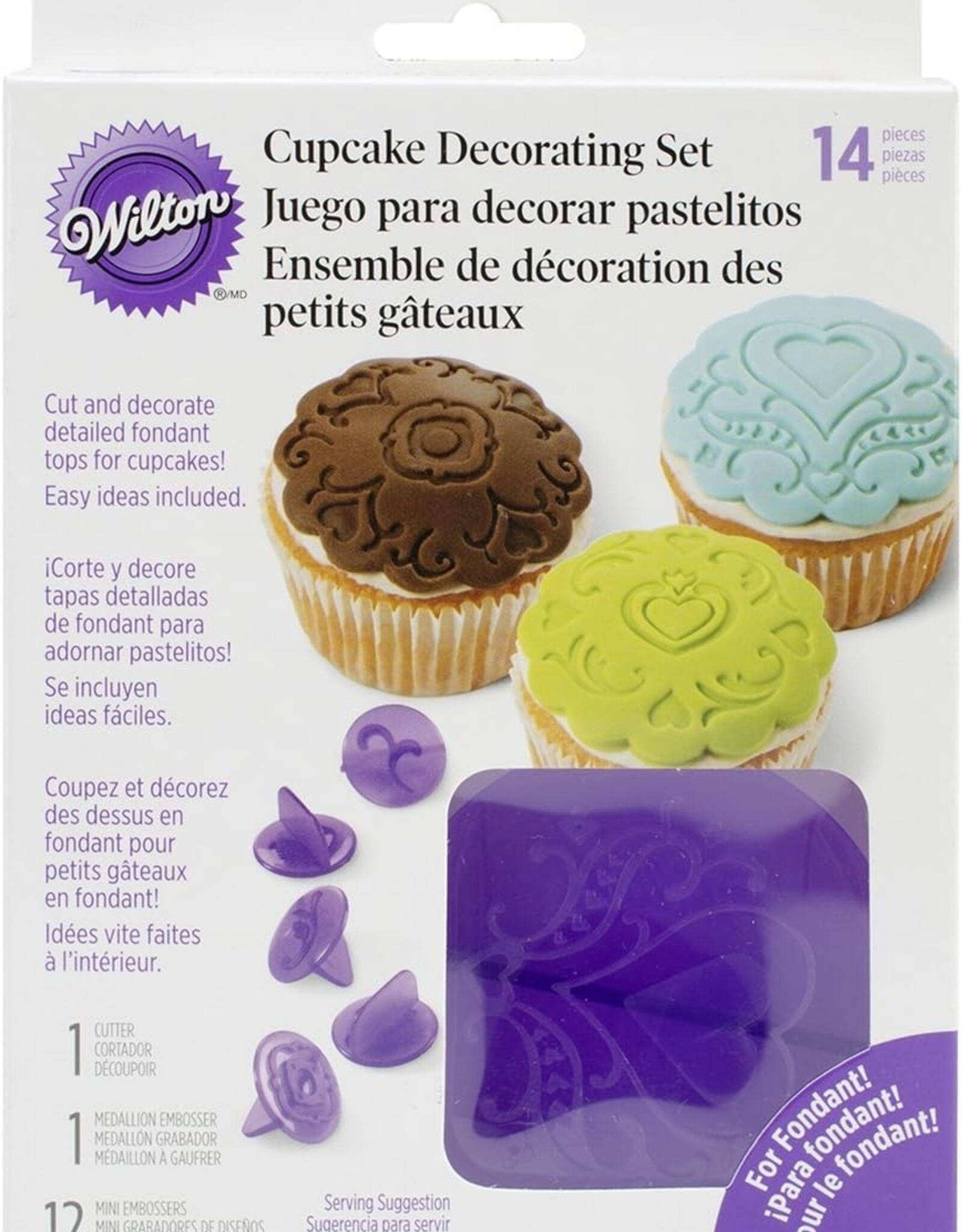 Wilton Wilton Cupcake Decorating Set -Hearts- Set/14