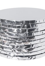 PME PME Cake Drum Rond Zilver (10" / 25cm) Set/10 stuks