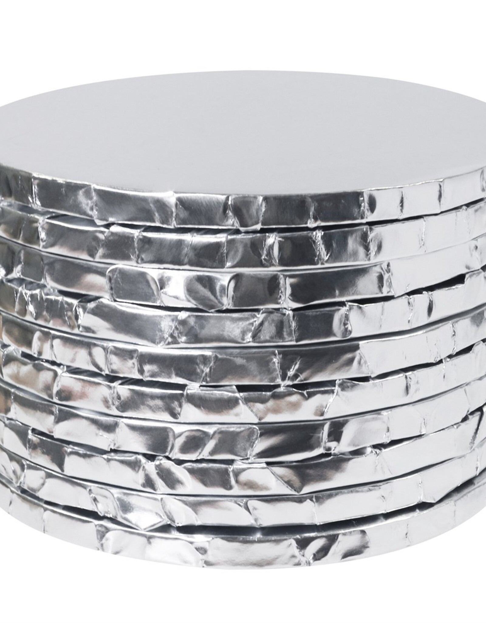 PME PME Cake Drum Rond Zilver (10" / 25cm) Set/10 stuks
