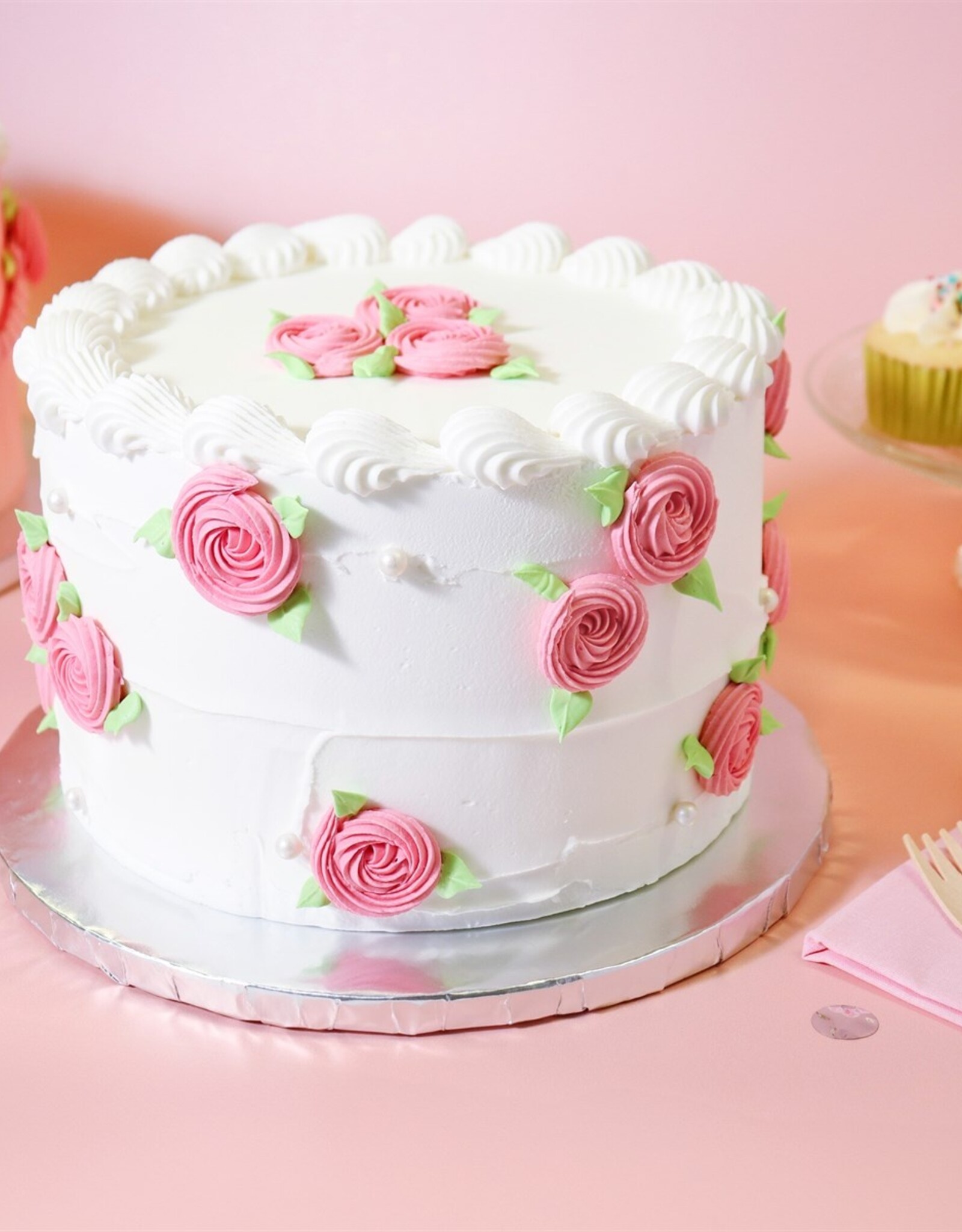 PME PME Cake Drum Rond Zilver (10" / 25cm) Set/10 stuks