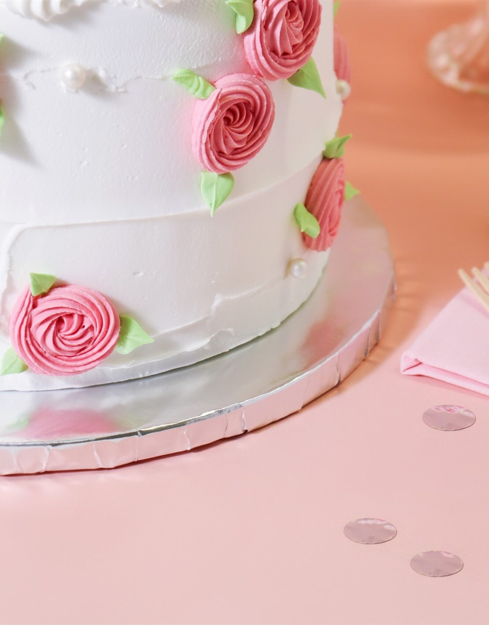 PME PME Cake Drum Rond Zilver (10" / 25cm) Set/10 stuks