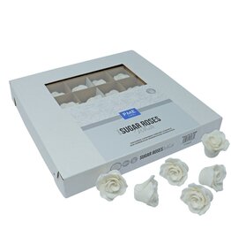PME Suiker Rozen Wit Ø4cm 36st