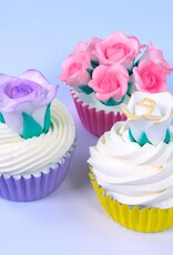 PME PME Suiker Rozen Wit Ø4cm 36st