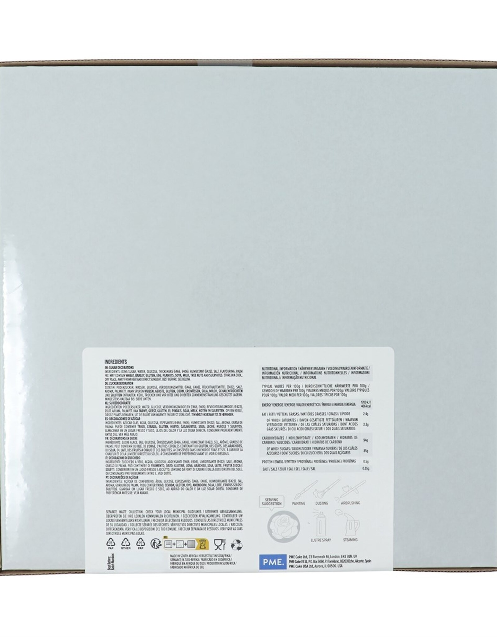 PME PME Suiker Rozen Wit Ø4cm 36st