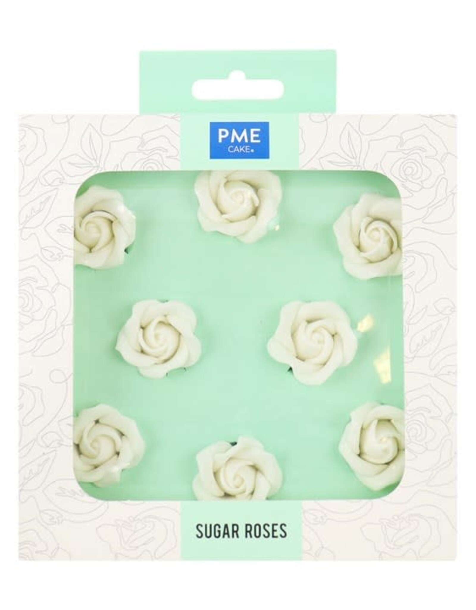PME PME Suiker Rozen Wit Ø32mm 8st