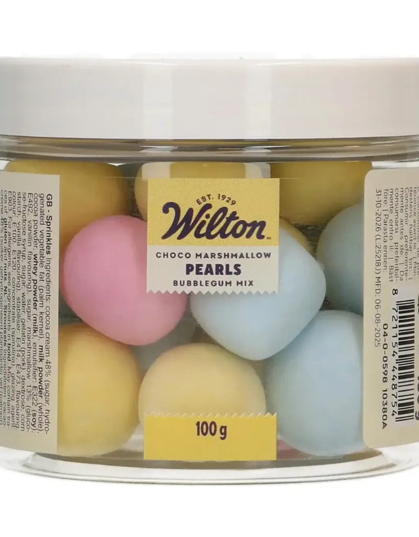 Wilton Wilton Choco Marshmallow Parels Bubblegum Mix 100 g